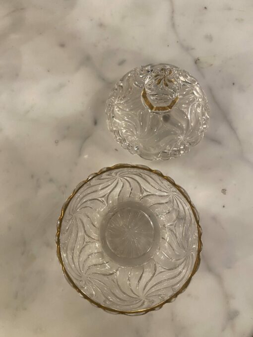 1900' Signed Baccarat Night Service 6 Pieces With Gilding - Image 5