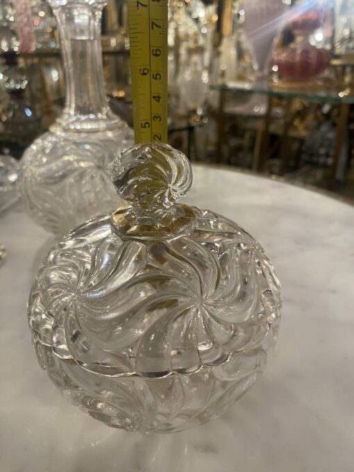 1900' Signed Baccarat Night Service 6 Pieces With Gilding - Image 12
