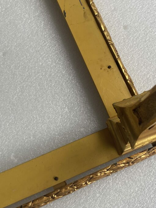 1970′ Coffee Table in Gilt Bronze Laurel Leaves Model, Maison Baguès, Spacer Double Arc De Cercle 92 x 46 x H 42 cm - Image 8