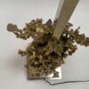 1970' Lampe Décor Corail en Bronze Doré et Amethyste Et Cristal De Roche Signée Boeltz – Image 6