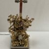 1970' Lampe Décor Corail en Bronze Doré et Amethyste Et Cristal De Roche Signée Boeltz – Image 9
