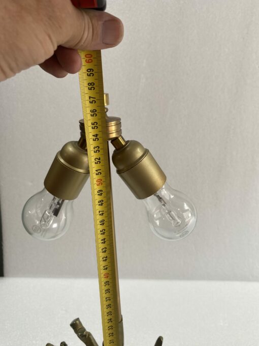 1970′ Lampe En Bronze Signée Charles Modéle Corail – Image 12