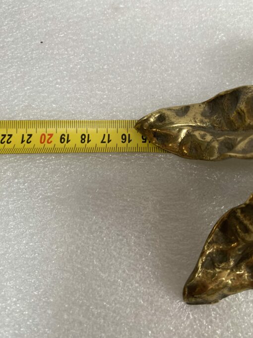 1900' Pair Of Flower Lamps In Bronze ∅ 16 cm H 34.5 cm - Image 12