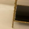 1950/70' Pair Of End Of Sofa Maison Jansen ,Gited Bronze, With Tops In Black Glasses 50 X 37 cm - Image 5