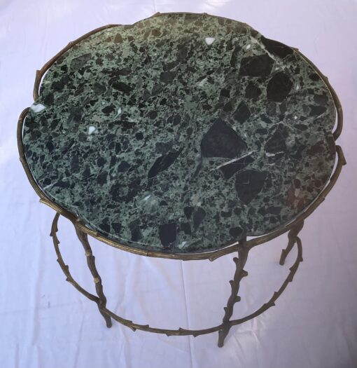 1950/70' Table De Salon En Bronze Doré Décor Végétal Style Maison Charles – Image 19