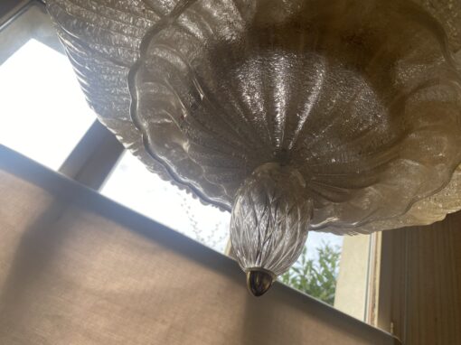 1970/80′ Murano Glass Or Crystal Ceiling Lamp Barovier & Toso Ø 80 cm - Image 8