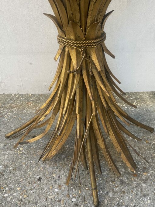 1970′ Wheat Sheaf Console Model After Goosens Golden Metal DLG Coco Chanel 64 X H 79 cm - Image 3