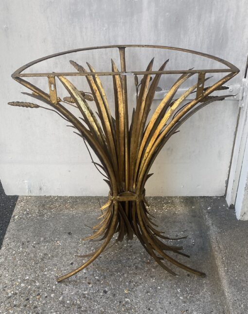 1970′ Wheat Sheaf Console Model After Goosens Golden Metal DLG Coco Chanel 64 X H 79 cm - Image 10