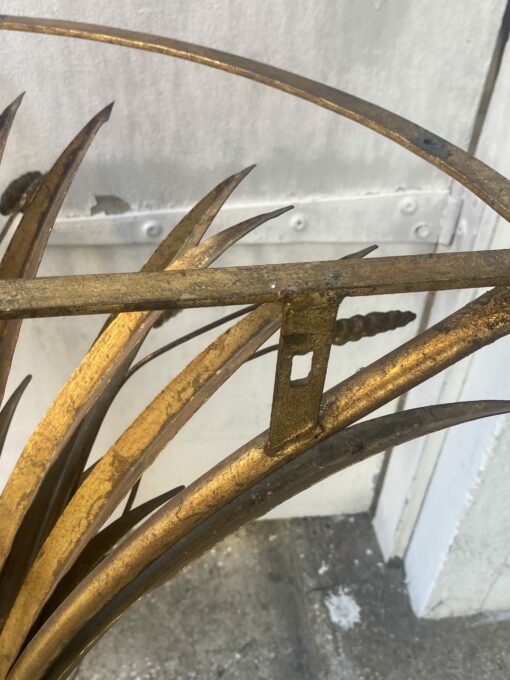 1970′ Wheat Sheaf Console Model After Goosens Golden Metal DLG Coco Chanel 64 X H 79 cm - Image 12
