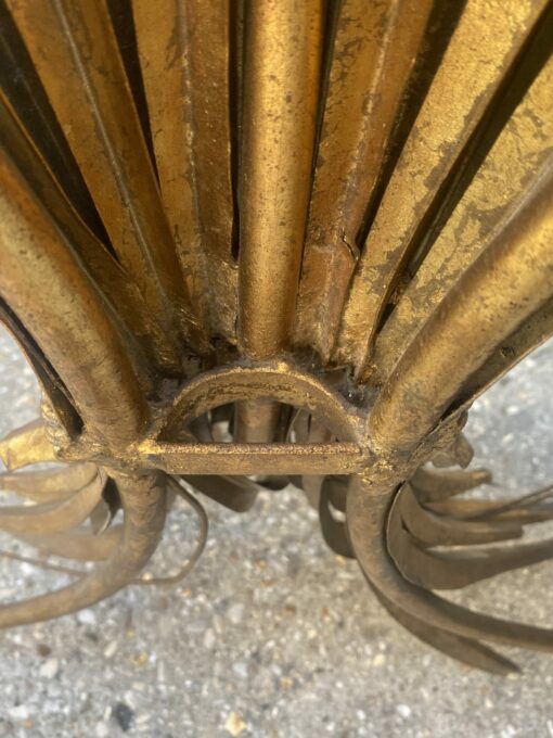 1970′ Wheat Sheaf Console Model After Goosens Golden Metal DLG Coco Chanel 64 X H 79 cm - Image 13