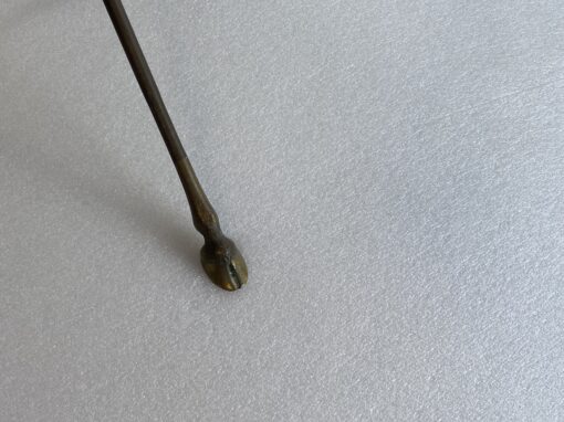 1970′ Paire De Guéridons Bronze Ou Laiton Patiné Plateau Verre Maison Charles Ou Jansen H 41 Diam 60 cm – Image 11