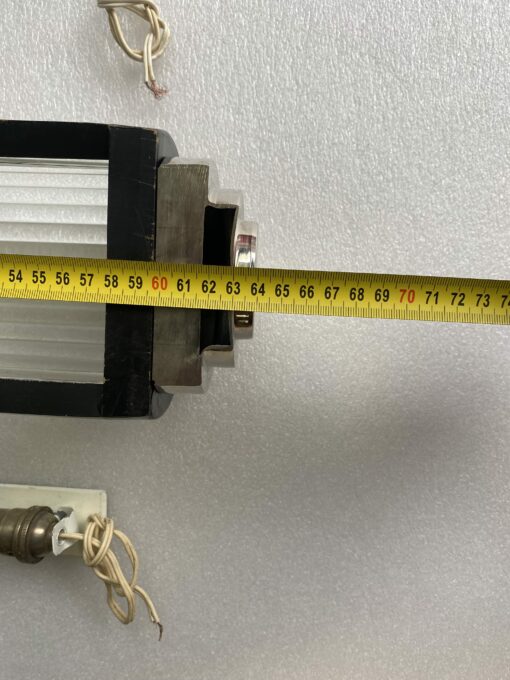1970′ Pair of Genet Michon Or Petitot Style Glass Tube Sconces H 64 cm - Image 12