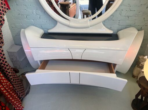 1970' Coiffeuse Signée DBM Mobili 190 x 65 X H 210 cm – Image 13
