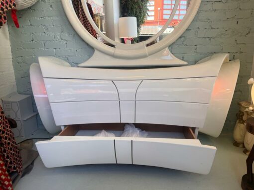 1970' Coiffeuse Signée DBM Mobili 190 x 65 X H 210 cm – Image 12