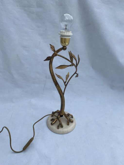 1970/80′ Decor Vegetal Lamp In Golden Metal Signed Banci H 50 cm - Image 13