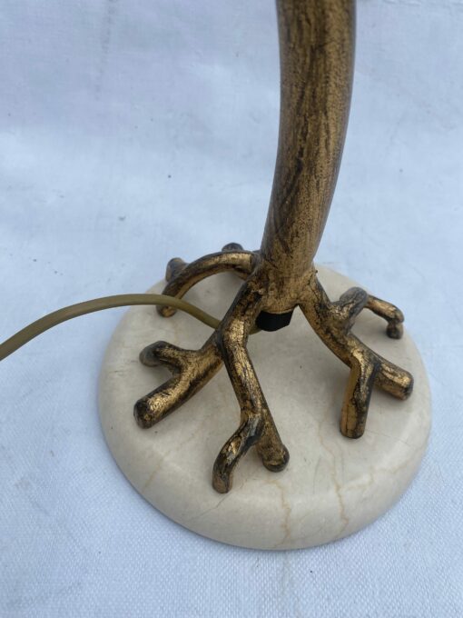 1970/80′ Decor Vegetal Lamp In Golden Metal Signed Banci H 50 cm - Image 2