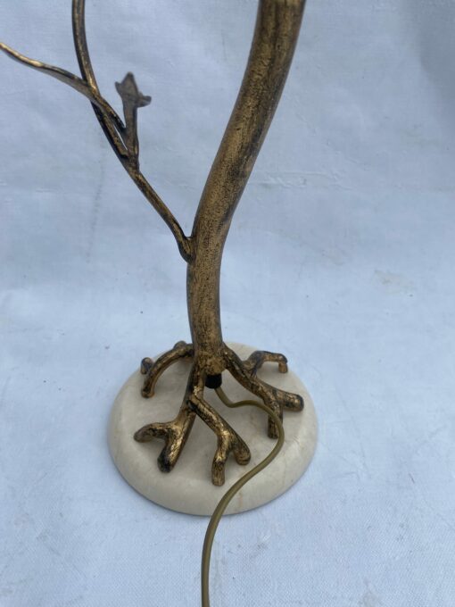 1970/80′ Decor Vegetal Lamp In Golden Metal Signed Banci H 50 cm - Image 8