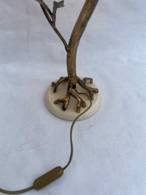 1970/80′ Decor Vegetal Lamp In Golden Metal Signed Banci H 50 cm - Image 12