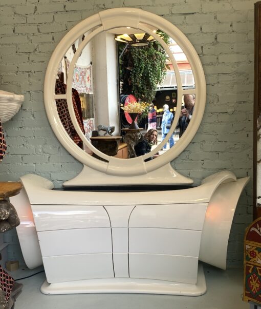 1970' Coiffeuse Signée DBM Mobili 190 x 65 X H 210 cm – Image 18