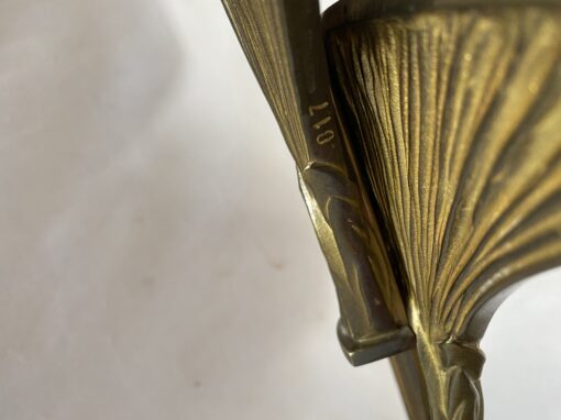 1965' Maison Charles Lampe Sculpture Byblos Decor Papyrus En Bronze Signée – Image 12