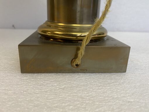 1970′ Paire De Lampes Ou Similaires En Bronze Signée Charles Modéle Fleur De Lotus – Image 6
