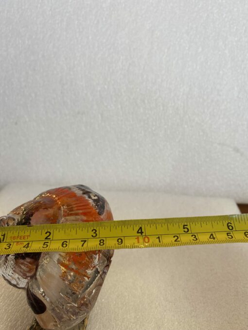 1970/80 Snail In Bronze And Glass Paste, Sculpture Signed LOHE - Image 4