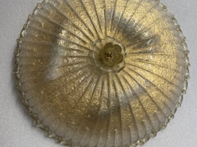 1970/80′ Murano Glass Or Crystal Ceiling Lamp Barovier & Toso Ø 50 cm