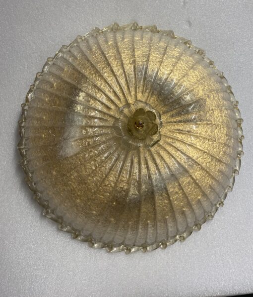 1970/80′ Murano Glass Or Crystal Ceiling Lamp Barovier & Toso Ø 50 cm