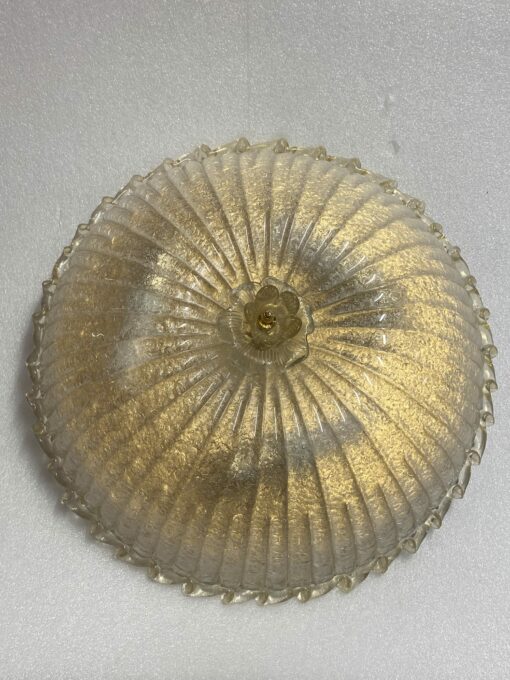 1970/80′ Murano Glass Or Crystal Ceiling Lamp Barovier & Toso Ø 50 cm - Image 3
