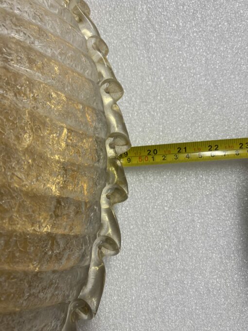 1970/80′ Murano Glass Or Crystal Ceiling Lamp Barovier & Toso Ø 50 cm - Image 4