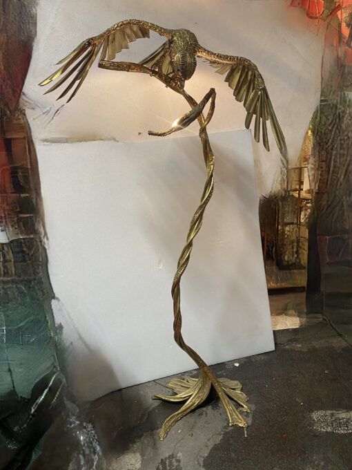 1970′ Perched Eagle With Outstretched Wings RICHARD AND ISABELLE FAURE for HONORÉ – PARIS Or Fernandez Or Duval Brasseur