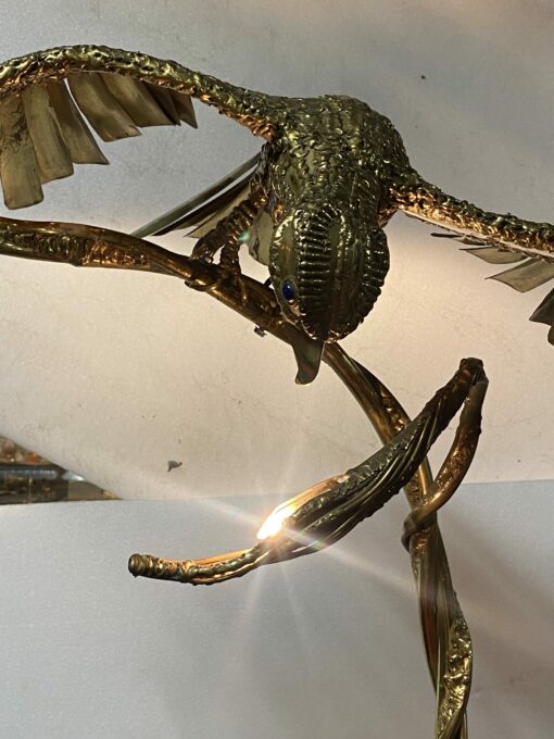 1970′ Perched Eagle With Outstretched Wings RICHARD AND ISABELLE FAURE for HONORÉ – PARIS Or Fernandez Or Duval Brasseur - Image 5