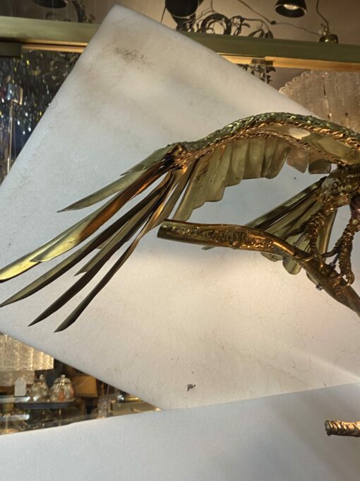 1970′ Perched Eagle With Outstretched Wings RICHARD AND ISABELLE FAURE for HONORÉ – PARIS Or Fernandez Or Duval Brasseur - Image 6