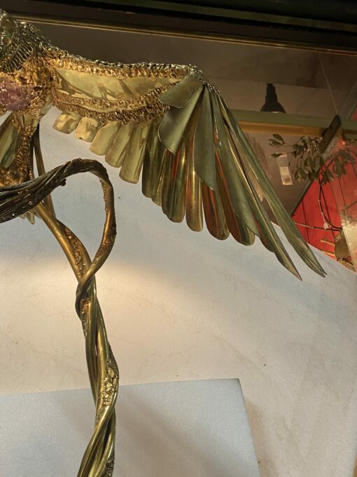1970′ Perched Eagle With Outstretched Wings RICHARD AND ISABELLE FAURE for HONORÉ – PARIS Or Fernandez Or Duval Brasseur - Image 11