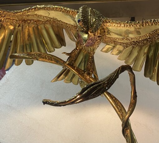 1970′ Perched Eagle With Outstretched Wings RICHARD AND ISABELLE FAURE for HONORÉ – PARIS Or Fernandez Or Duval Brasseur - Image 13