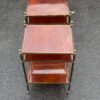 1950/70′ Pair of Shelves has 3 Levels With Bakelite Maison Baguès with Crosses Flower - Image 2