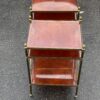 1950/70′ Pair of Shelves has 3 Levels With Bakelite Maison Baguès with Crosses Flower - Image 8