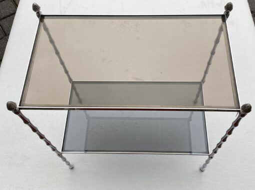 1950/70′ Rectangular Sofa End Maison Bagués Silver Brass 56 X 33 X H 63 cm - Image 17