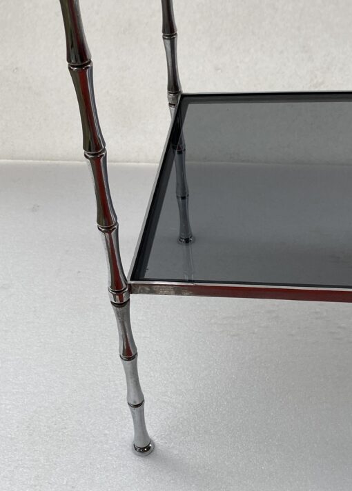 1950/70′ Rectangular Sofa End Maison Bagués Silver Brass 56 X 33 X H 63 cm - Image 5