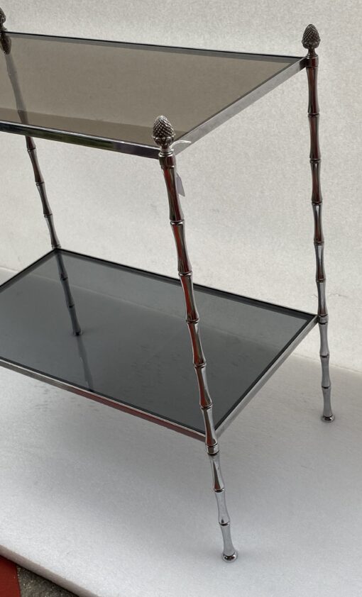 1950/70′ Rectangular Sofa End Maison Bagués Silver Brass 56 X 33 X H 63 cm - Image 8