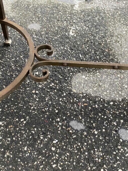 1950/70 Wrought Iron Coffee Table With Correze Slate Top Spacer 90.5 X 45.5 X H 45 cm - Image 14