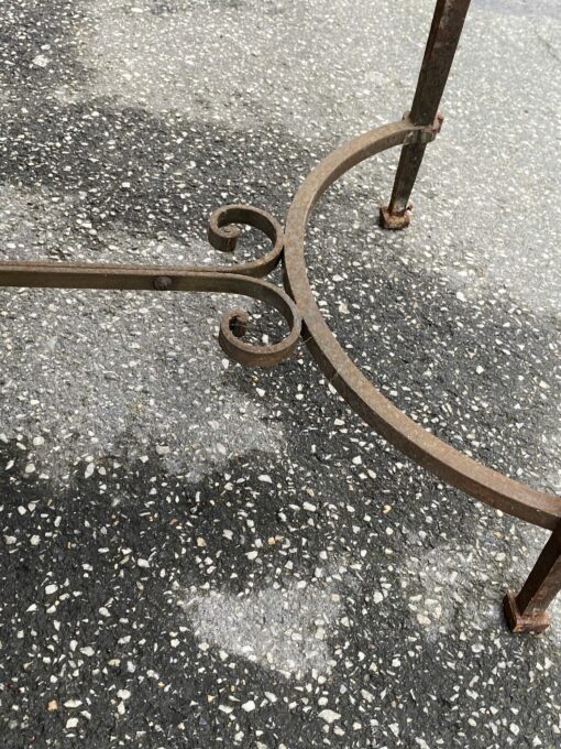1950/70 Wrought Iron Coffee Table With Correze Slate Top Spacer 90.5 X 45.5 X H 45 cm - Image 13