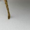 1970′ Maison Charles Oval Coffe Table, Jansen Or Baguès Palm Tree Decor in Gilt Bronze with Aged Mirror Tops 112 X 48 X H 40 CM - Image 9