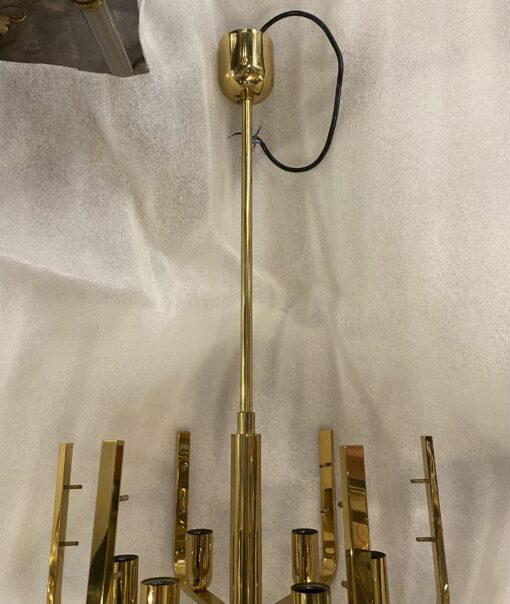 1970′ Chandelier 6 Bulbs Carl Fagerlund Crystal Diameter 38 x H 70 cm - Image 7