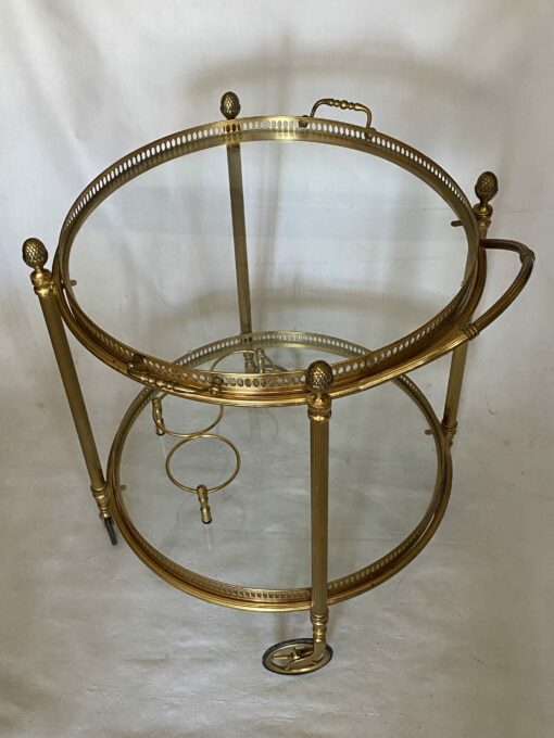 1970 ‘ Maison Bagués Trolley In Brass And Gilt Bronze Ø 58 H 68 cm - Image 15