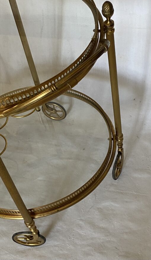 1970 ‘ Maison Bagués Trolley In Brass And Gilt Bronze Ø 58 H 68 cm - Image 14