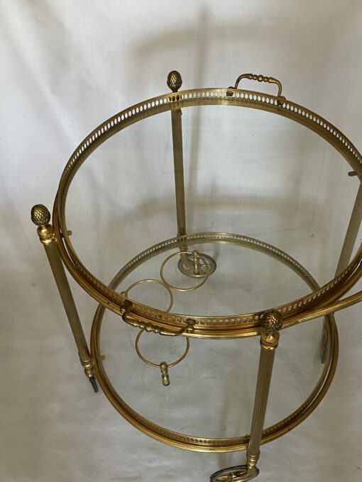 1970 ‘ Maison Bagués Trolley In Brass And Gilt Bronze Ø 58 H 68 cm - Image 13
