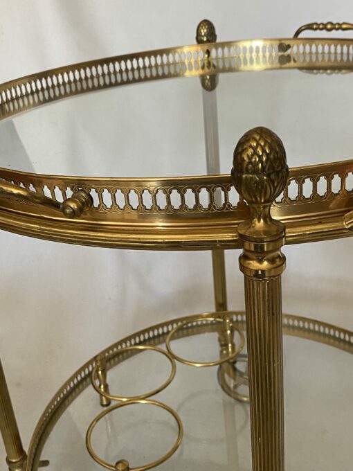 1970 ‘ Maison Bagués Trolley In Brass And Gilt Bronze Ø 58 H 68 cm - Image 10