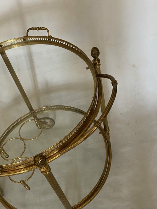 1970 ‘ Maison Bagués Trolley In Brass And Gilt Bronze Ø 58 H 68 cm - Image 8