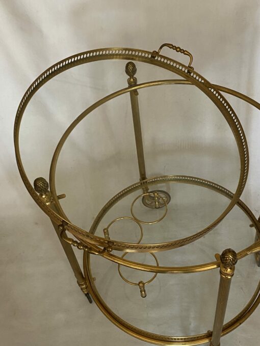 1970 ‘ Maison Bagués Trolley In Brass And Gilt Bronze Ø 58 H 68 cm - Image 7